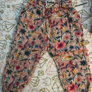Floral baby girl/ toddler pants